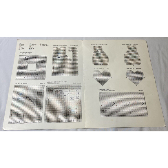 Vtg Cross Stitch Patterns Leisure Arts Charted Siamese Cat Mouse Craft Hobby - Picture 7 of 8